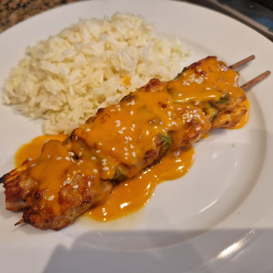 Thai Chicken Satay with Peanut Sauce