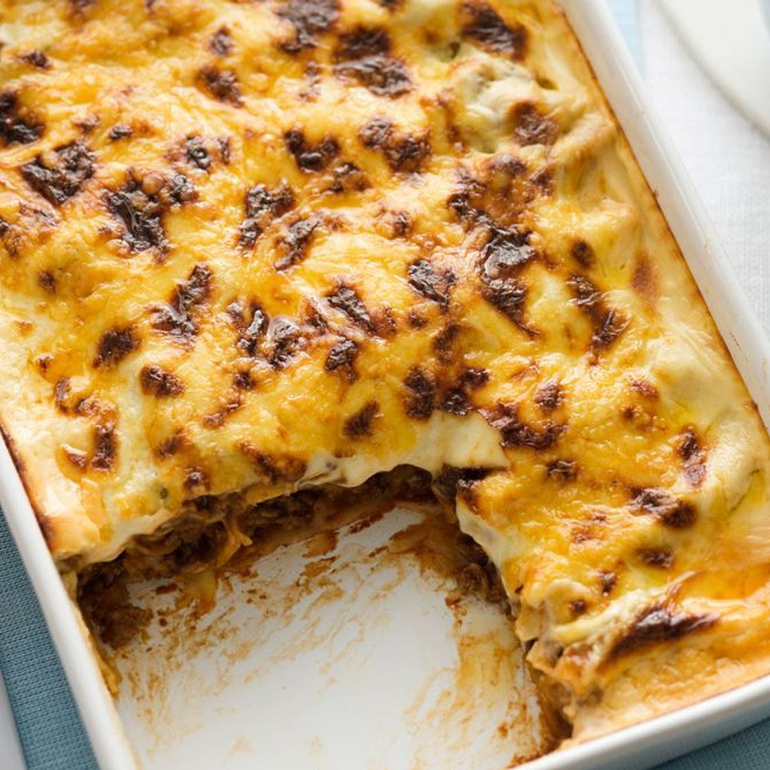 Spinach and beef cannelloni