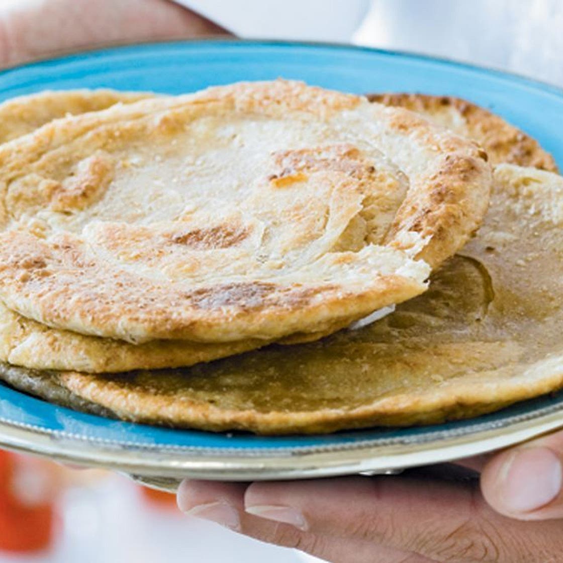 Garlic parathas