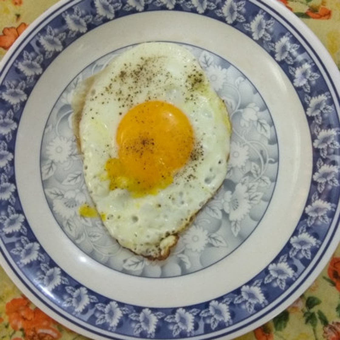 हॉफ फ्राई एग (half fry egg recipe in Hindi)