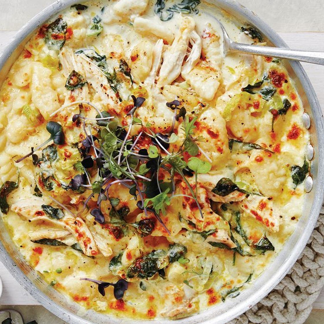Creamy chicken gnocchi bake recipe