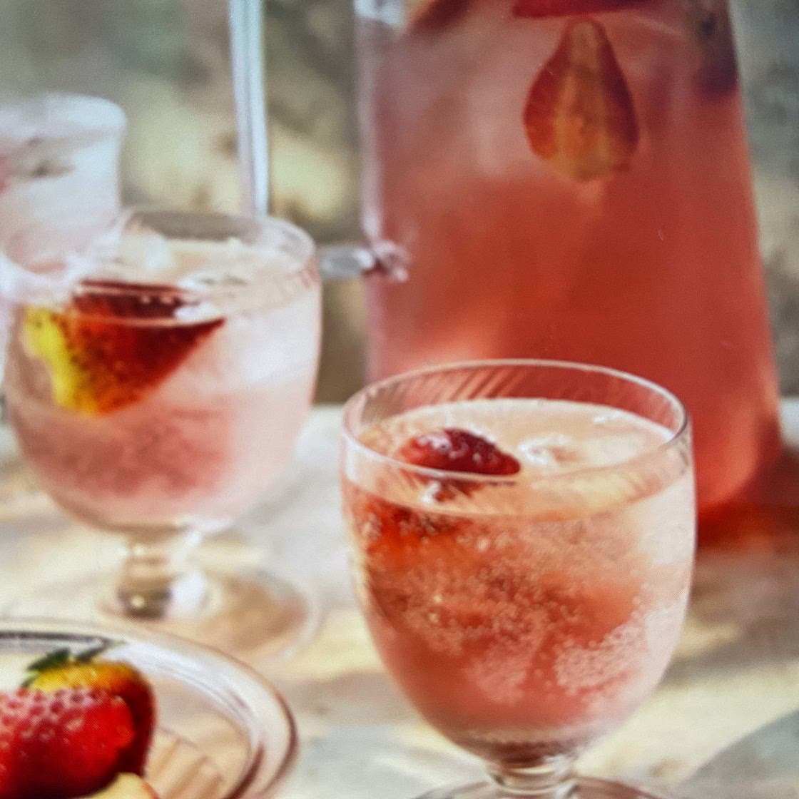 Strawberry & Elderflower Rose Punch