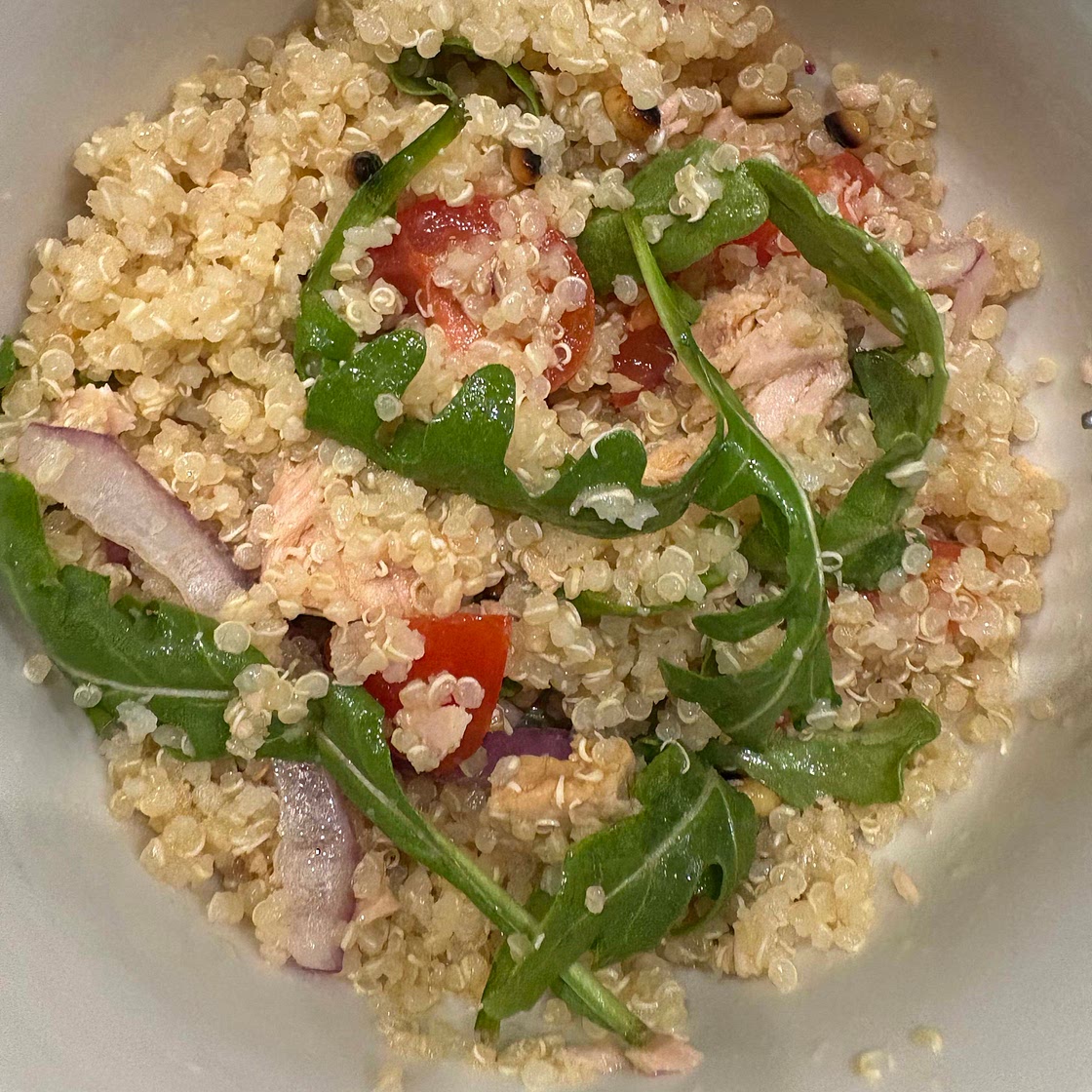 Easy gluten free tuna quinoa salad