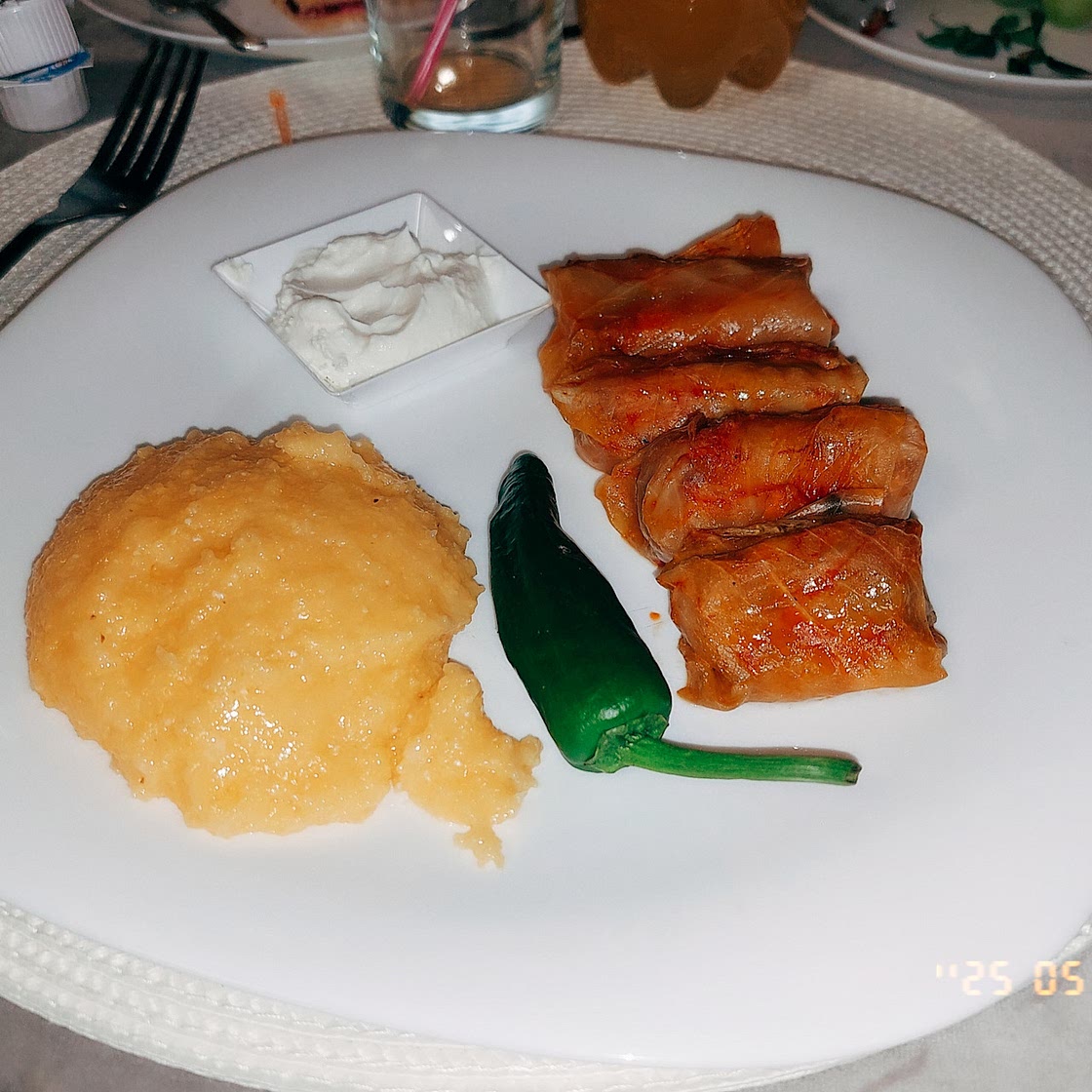 yam and chili pepper sarmale