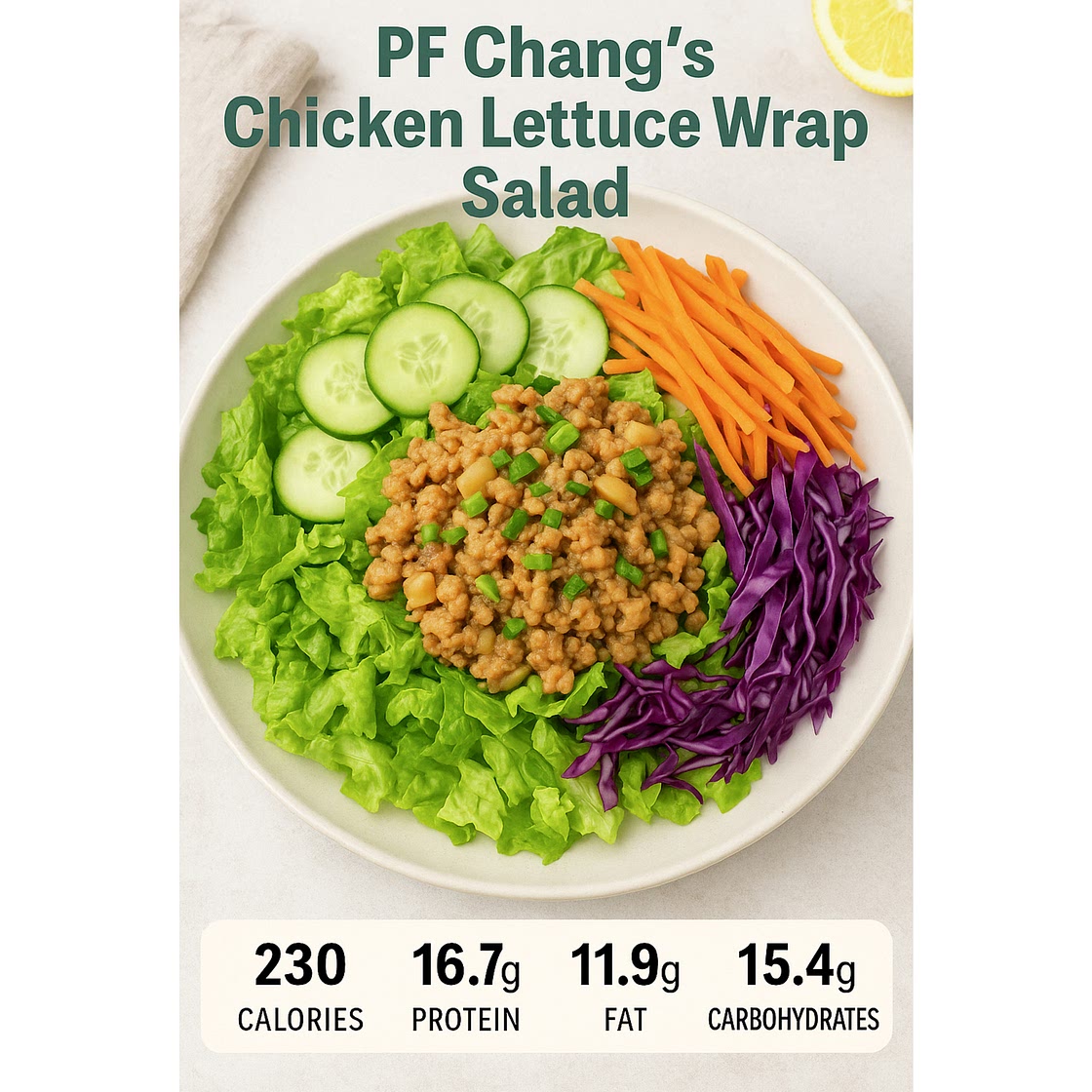 PF Chang's Chicken Lettuce Wrap Salad