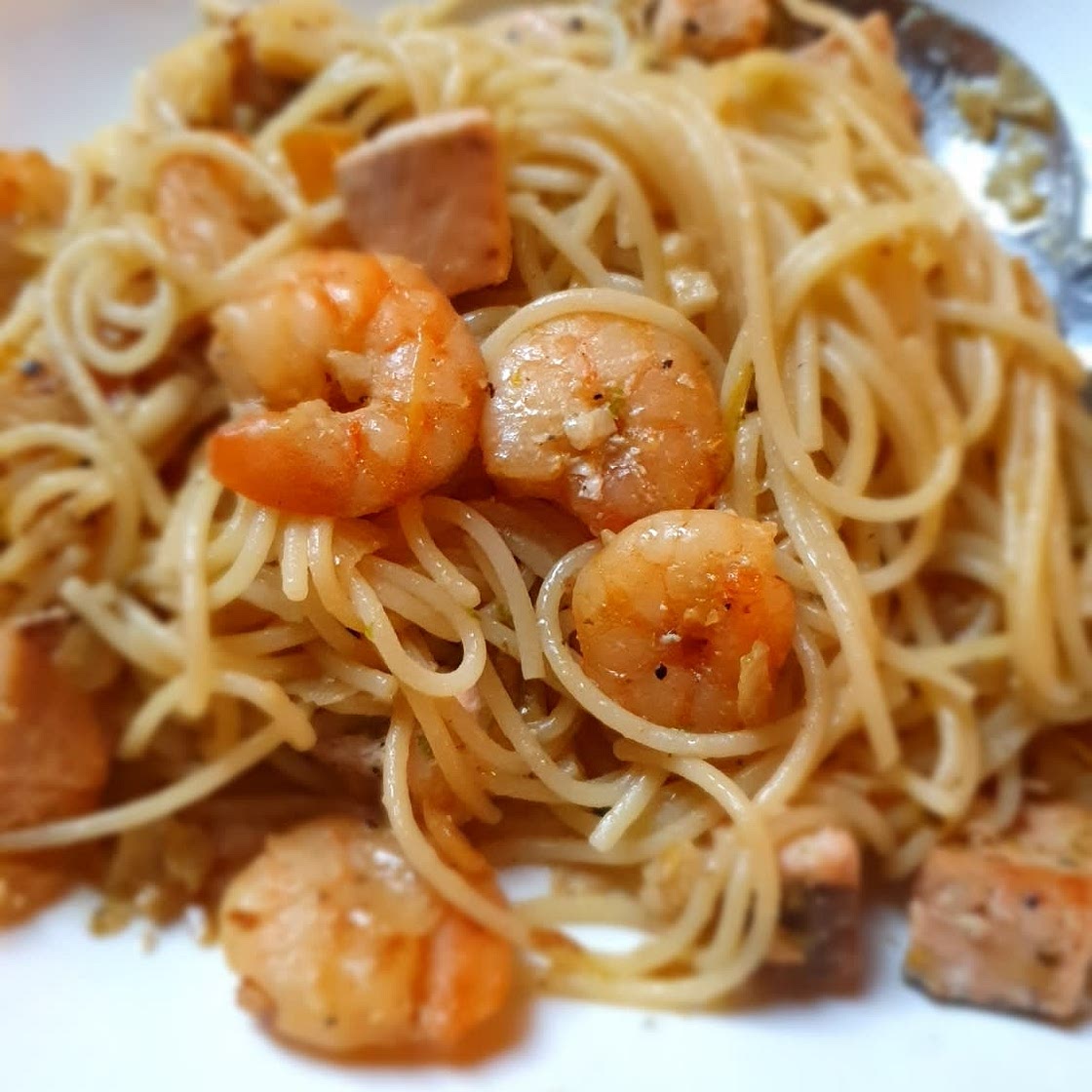 Knoblauch Garnelen Pasta