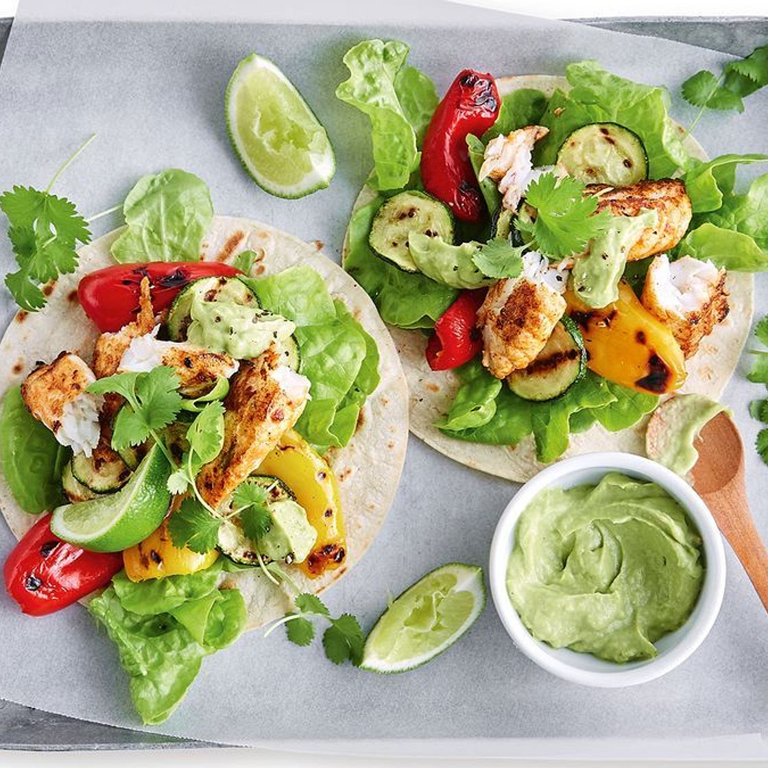 Fish tacos with chipotle avocado recipe