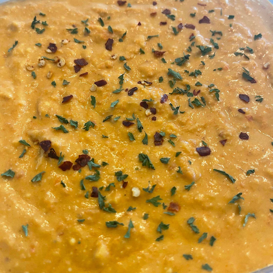Roasted Pepper and Carrot Feta Dip