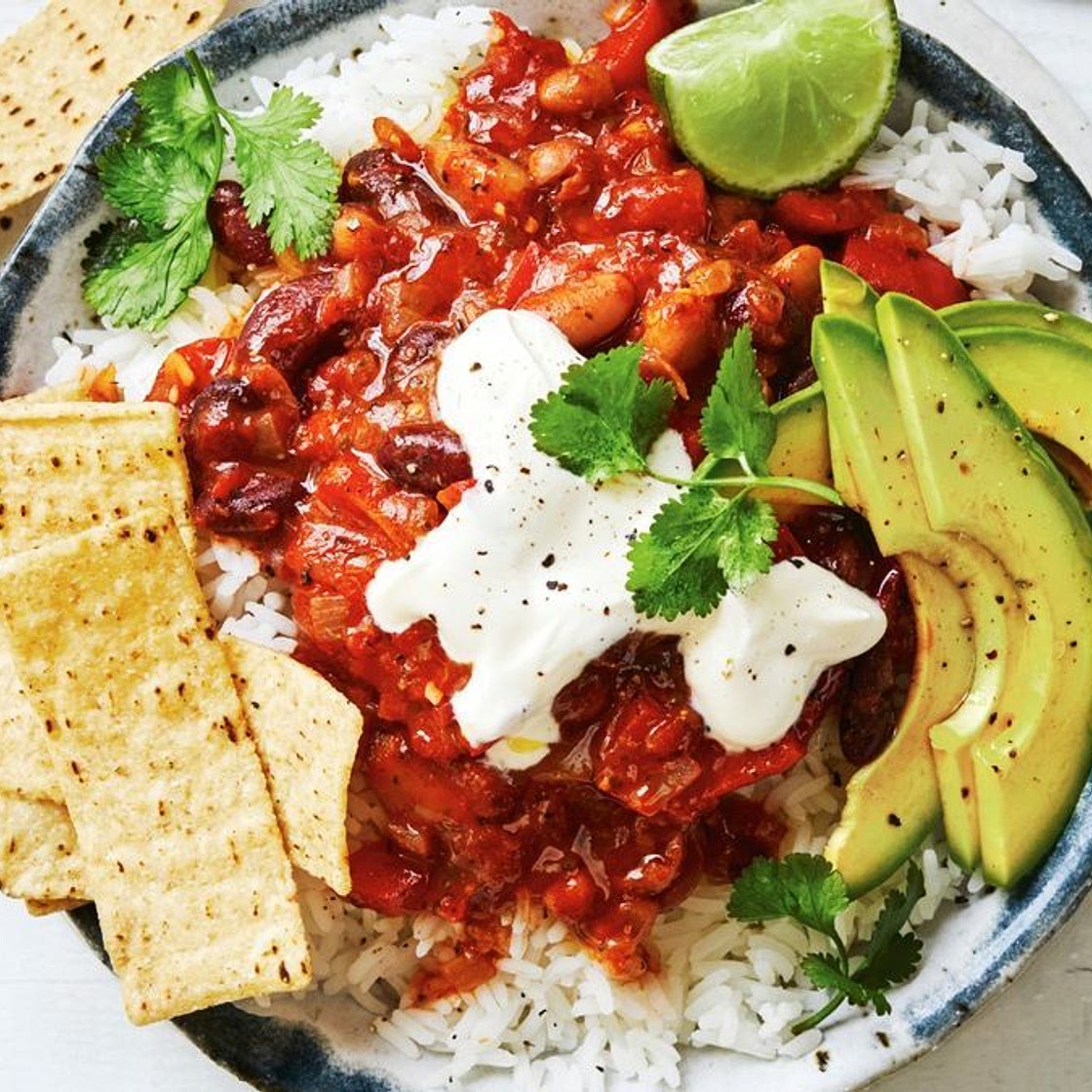 Quick veggie taco bowl recipe