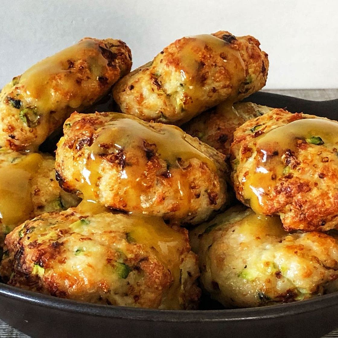 Air fryer chicken rissoles recipe