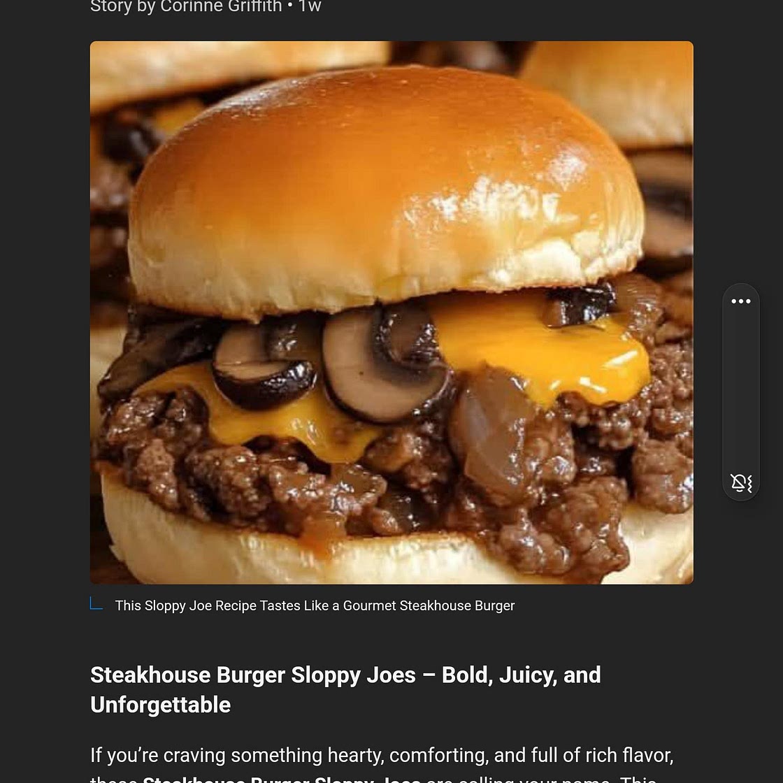 Steakhouse Burger Sloppy Joes