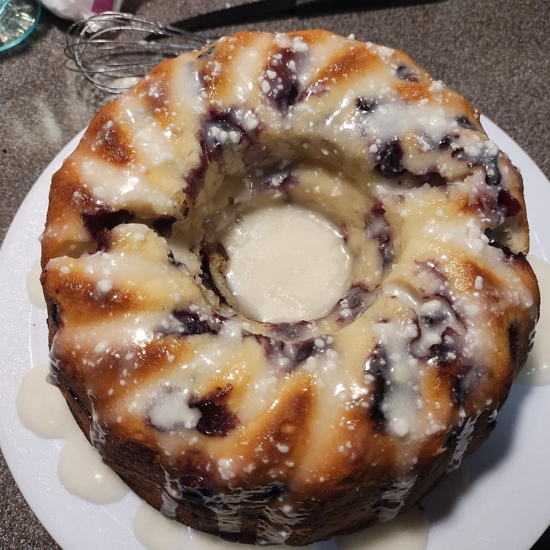 Sour Cream Blueberry Bundt Cake