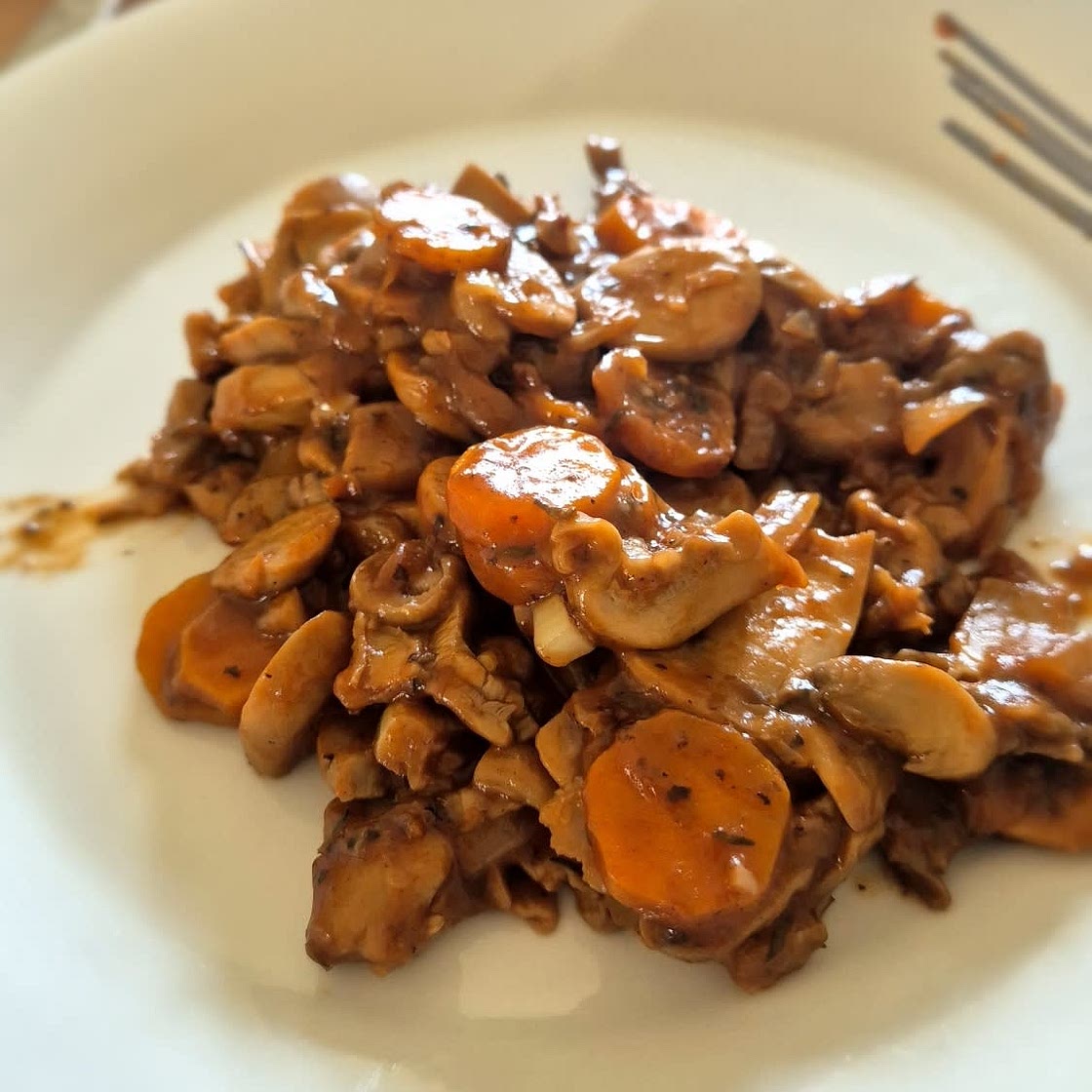 Bourguignon de champignons