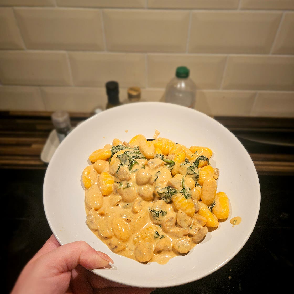 Creamy Garlic Mushroom Gnocchi