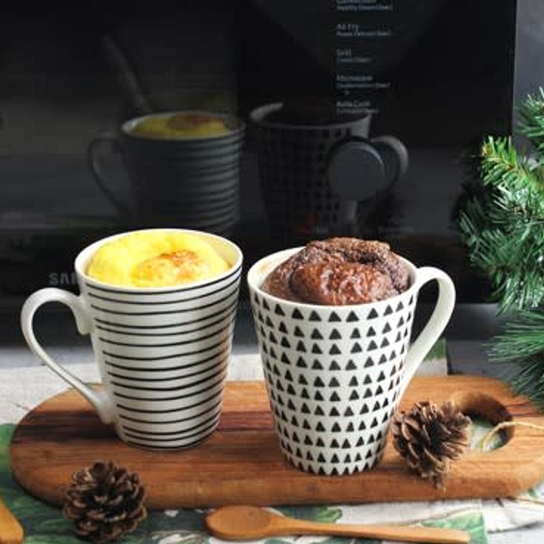 Mug cake cacao e vaniglia
