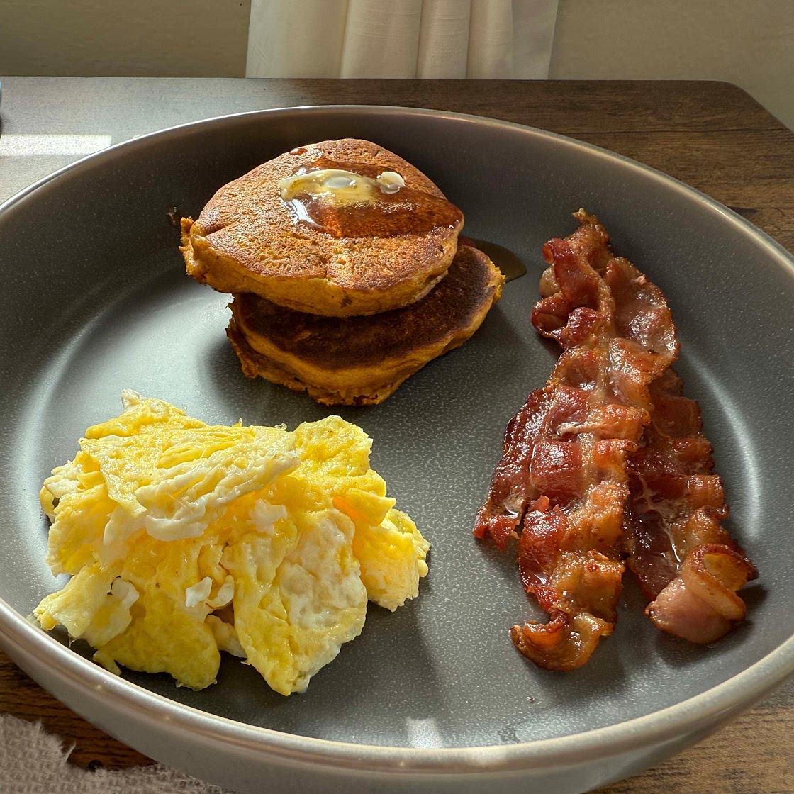 Pumpkin pancakes 