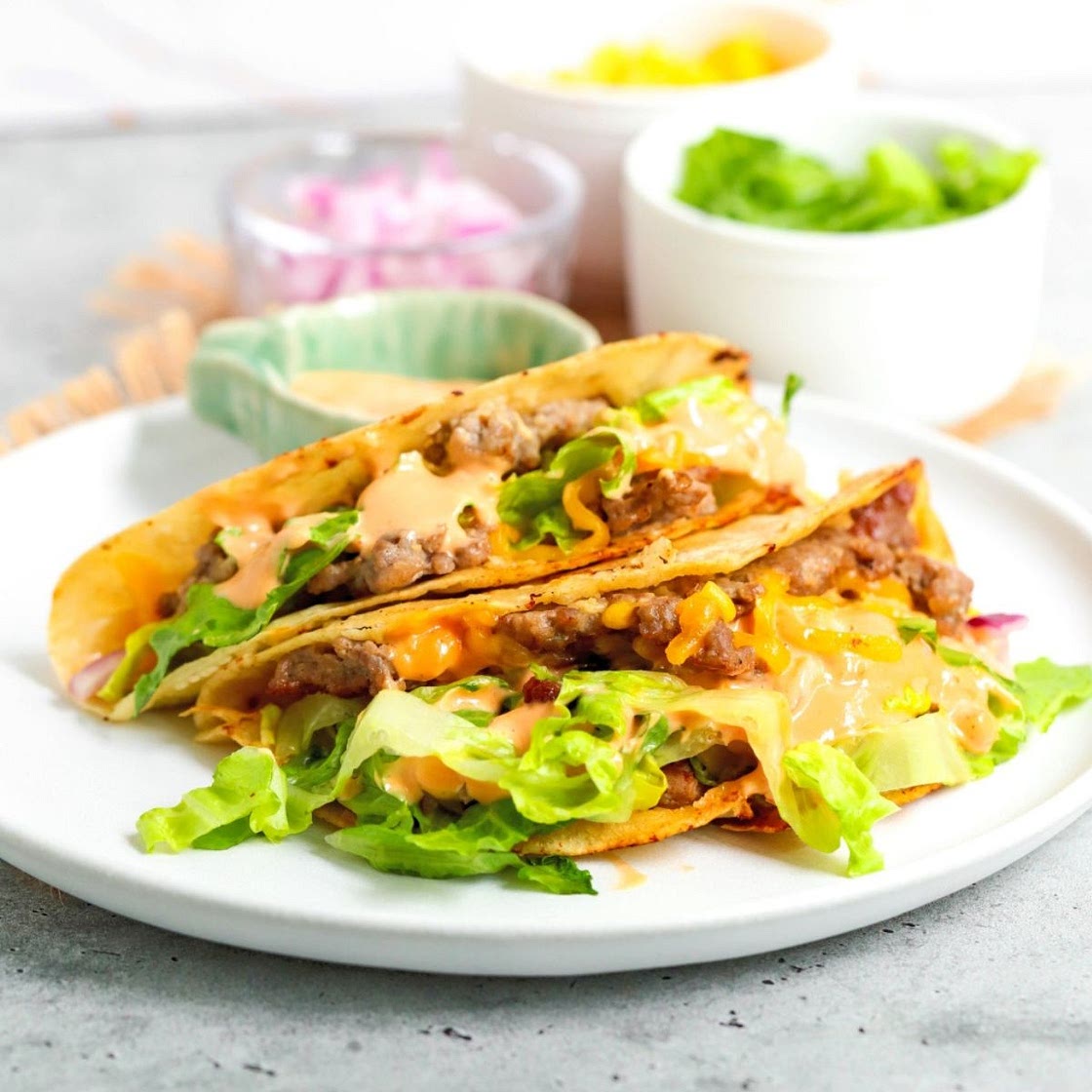 Smash Burger Tacos