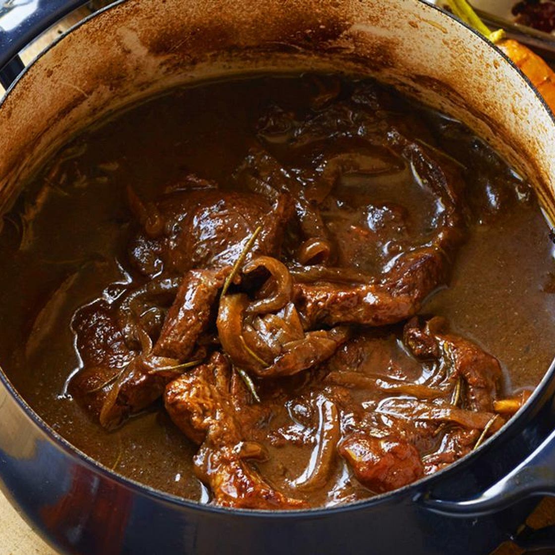 Braised beef