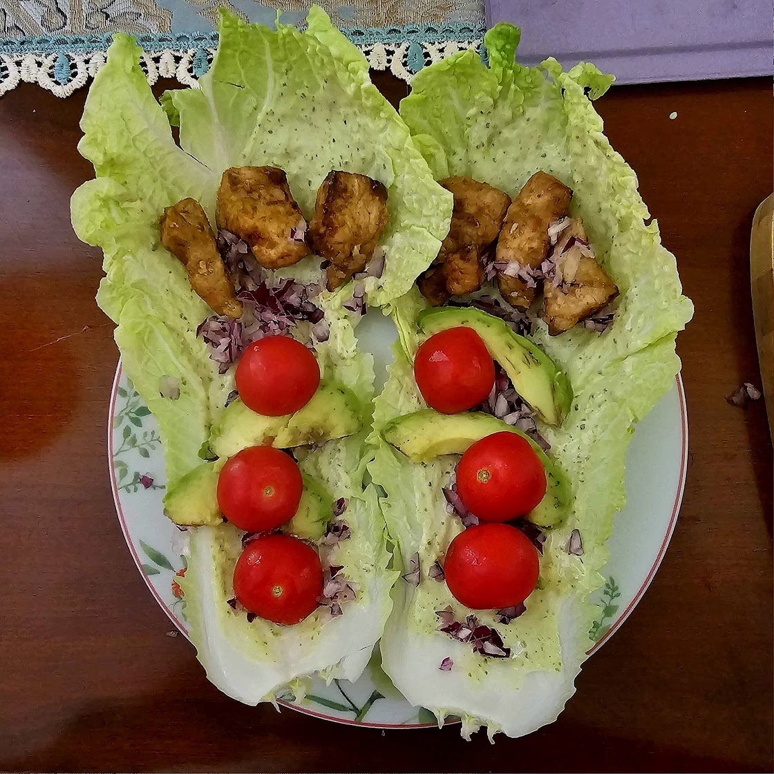 Chicken Taco Lettuce Wraps (Healthy, Low-carb, Keto)