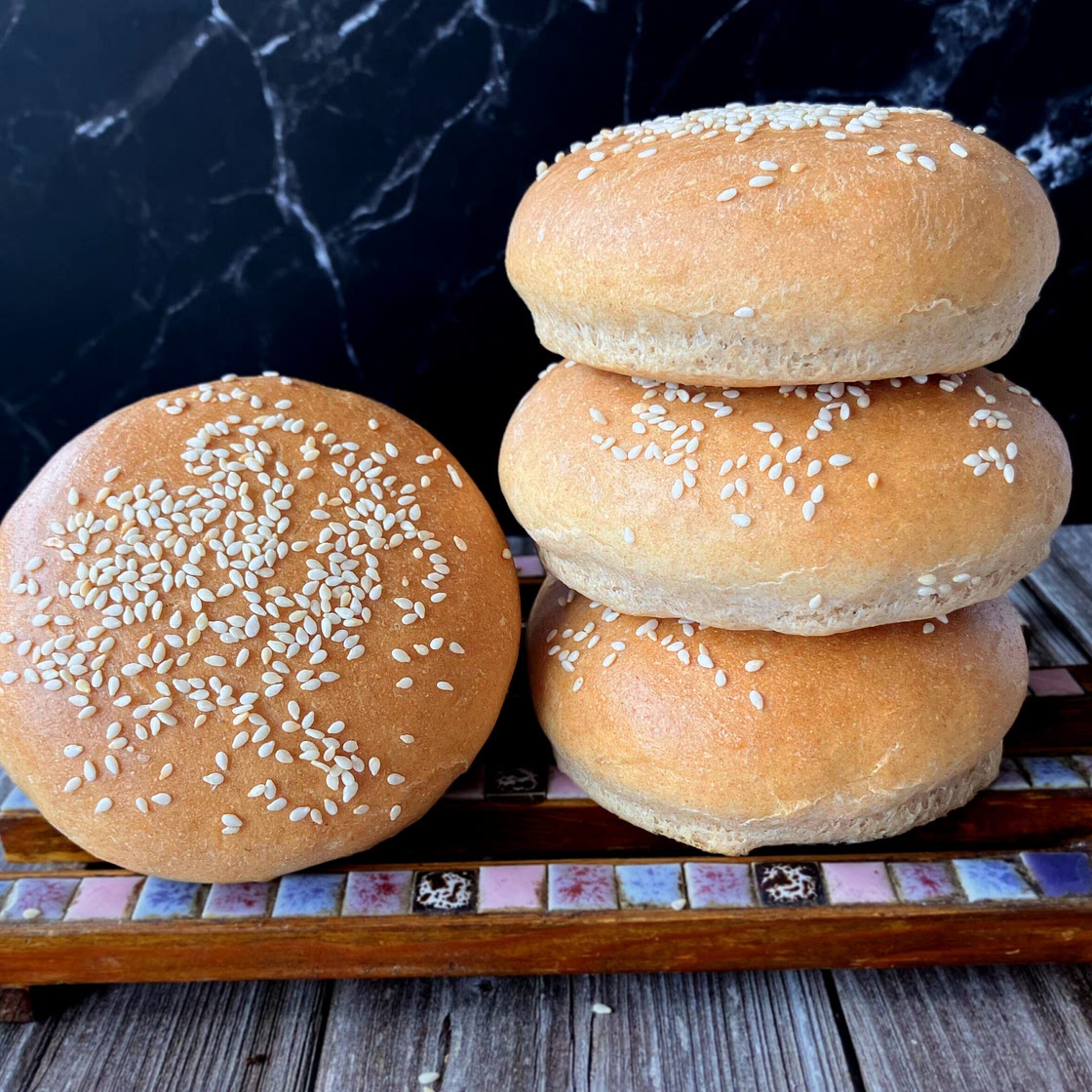 From Scratch: Spelt & Graham Flour Hamburger Buns