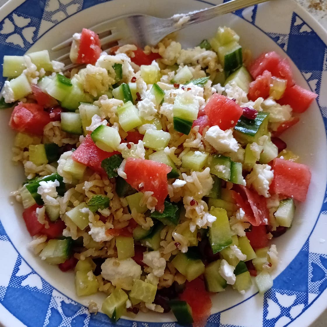 Fruity Watermelon And Grain Salad