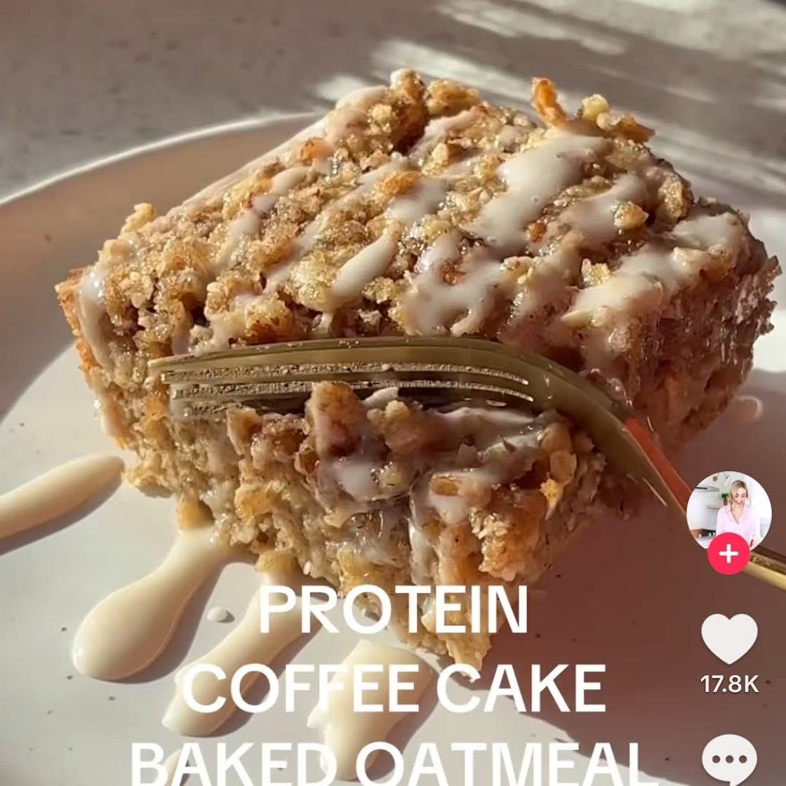 Coffee Cake Baked Oats