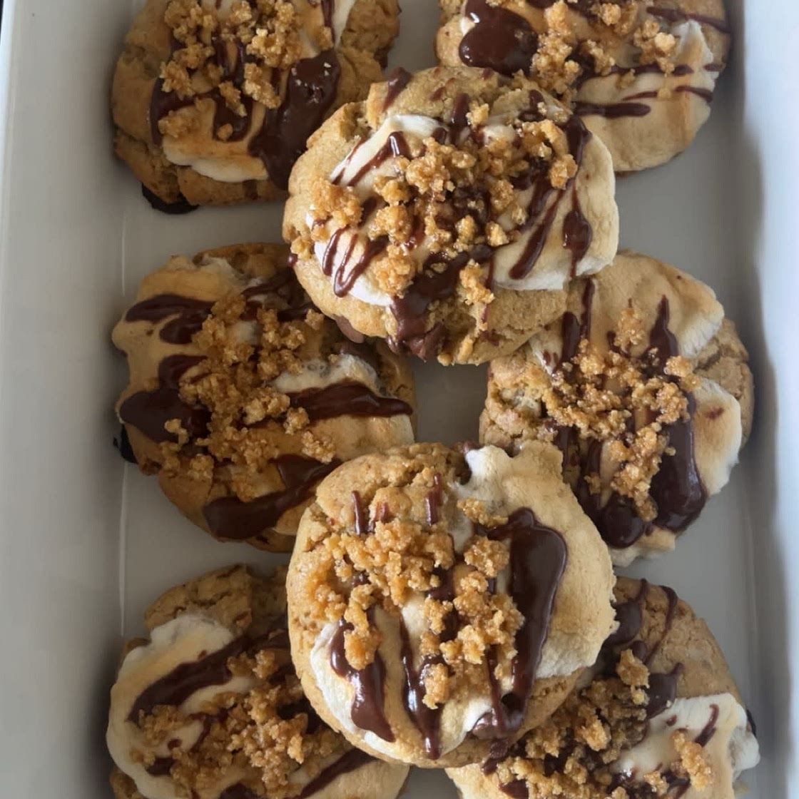 Crumbl S'mores Cookies