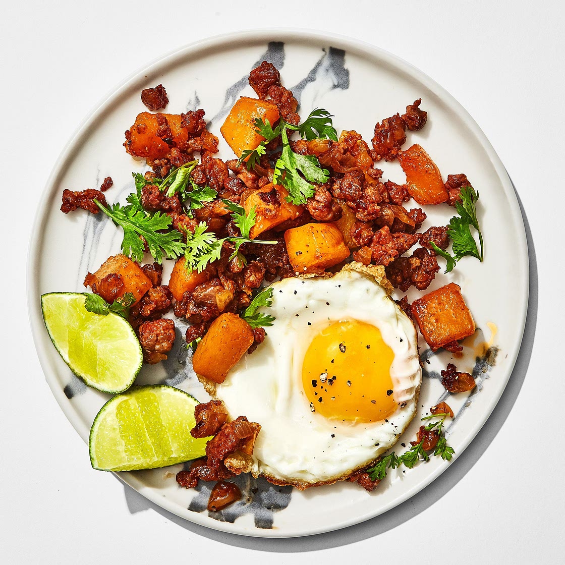 Butternut Squash and Chorizo Hash