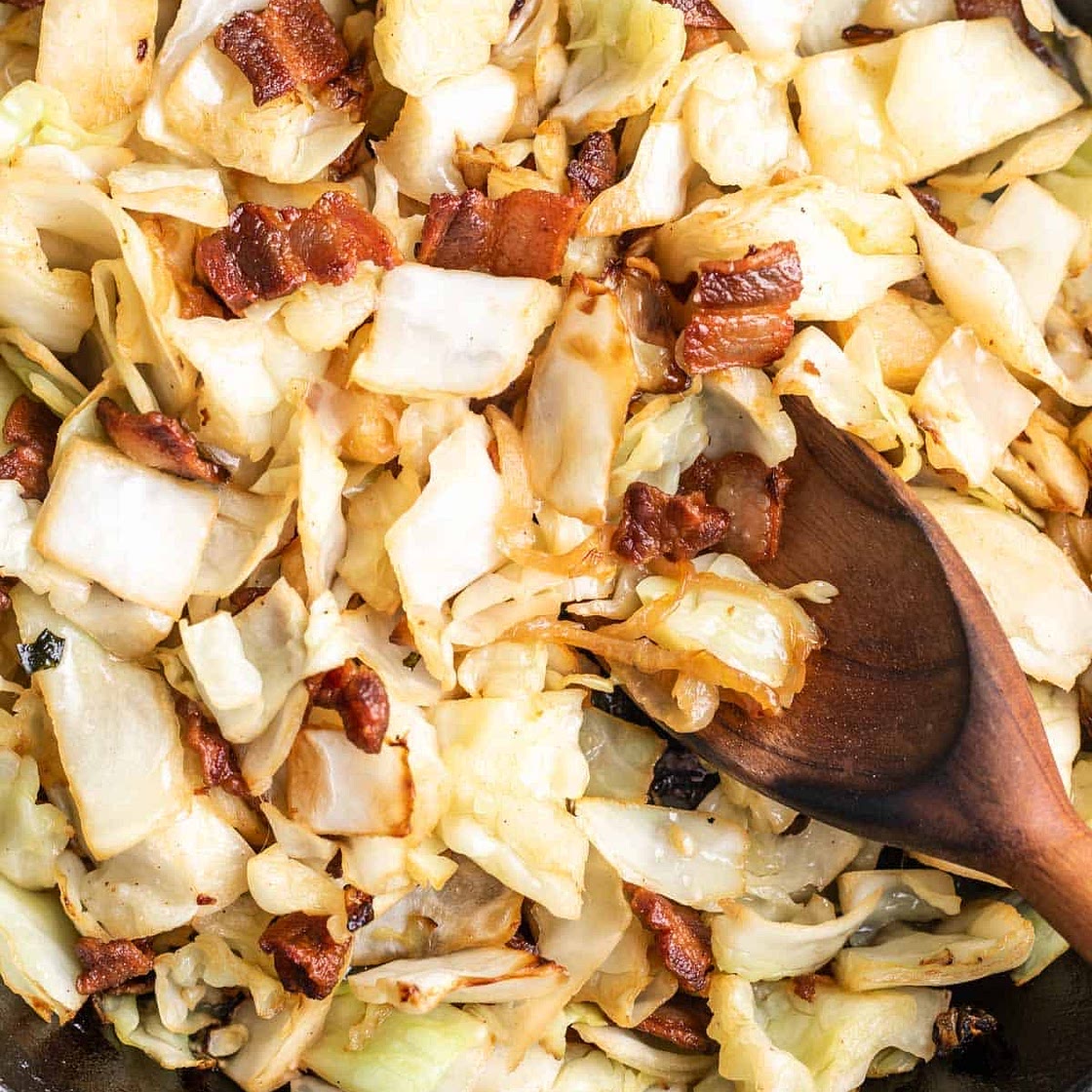 Keto Fried Cabbage