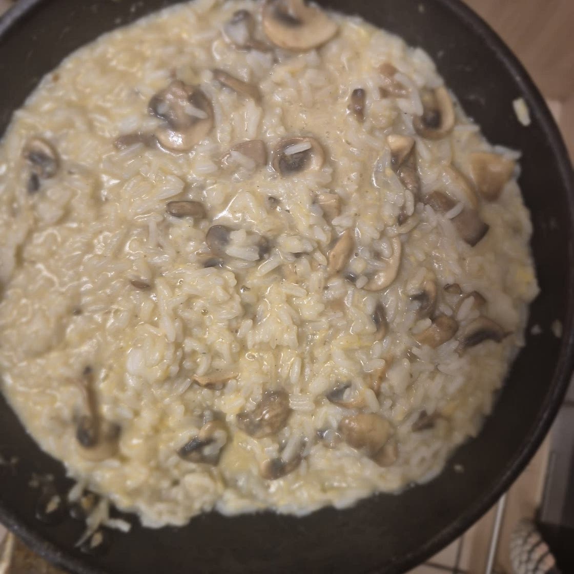 Restaurant-Style Creamy Mushroom Risotto