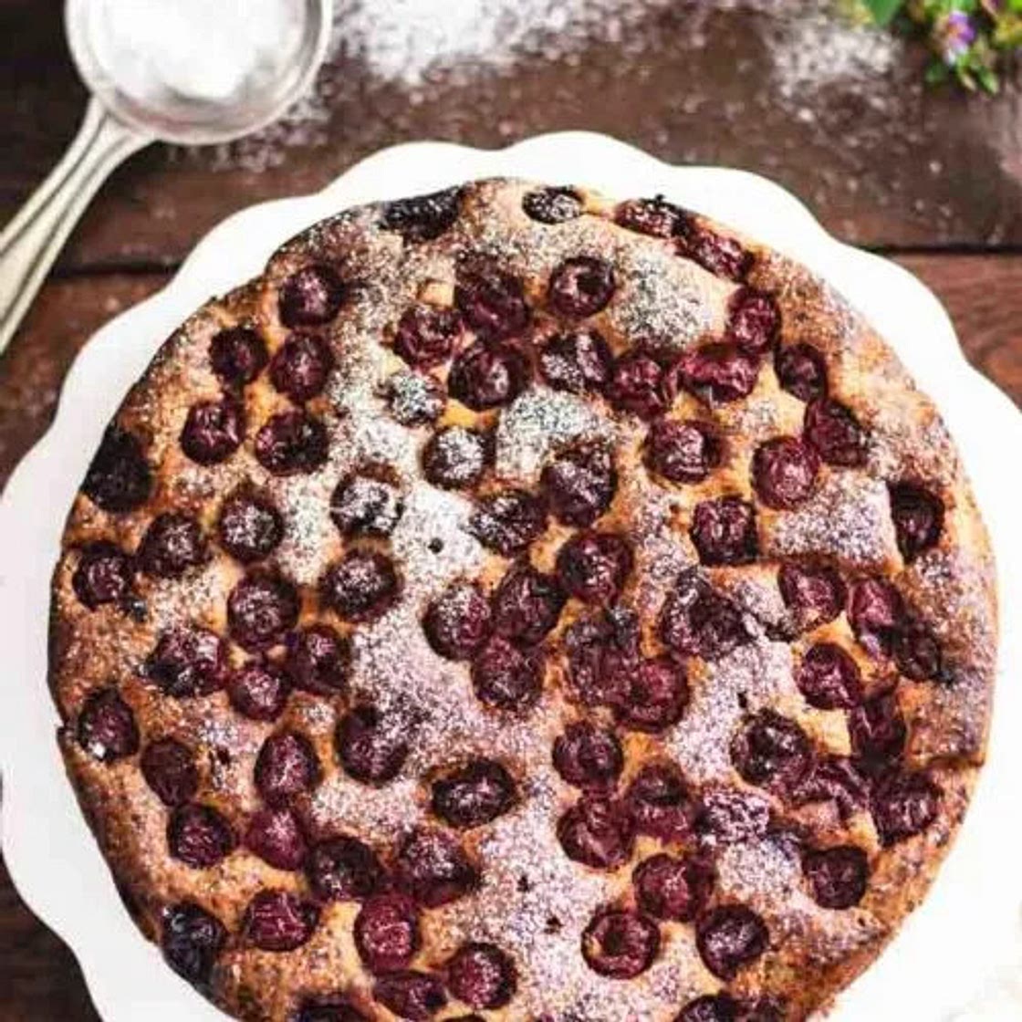 Cherry Crumble Cake
