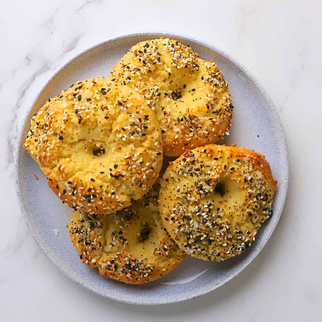 Low Carb Bagels made with Cottage Cheese