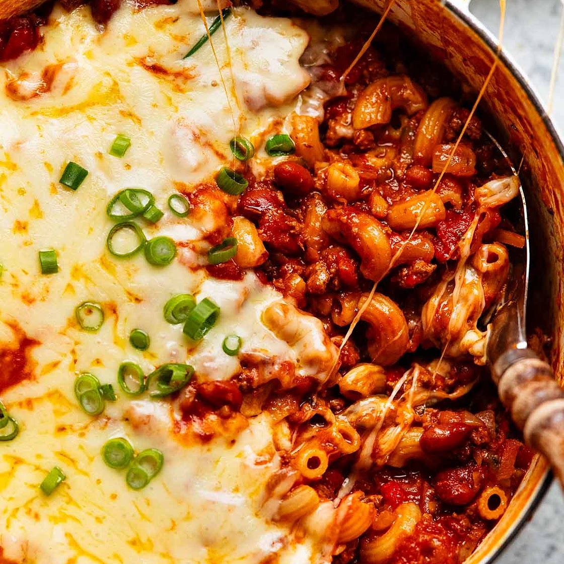 One Pot Cajun Beef Pasta with lots-of-veg