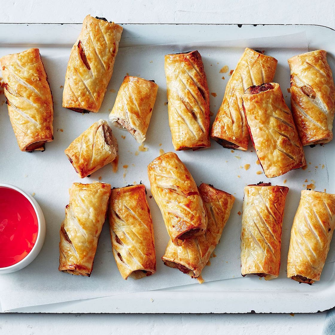 4-Ingredient Sweet and Sour Pork Sausage Rolls recipe