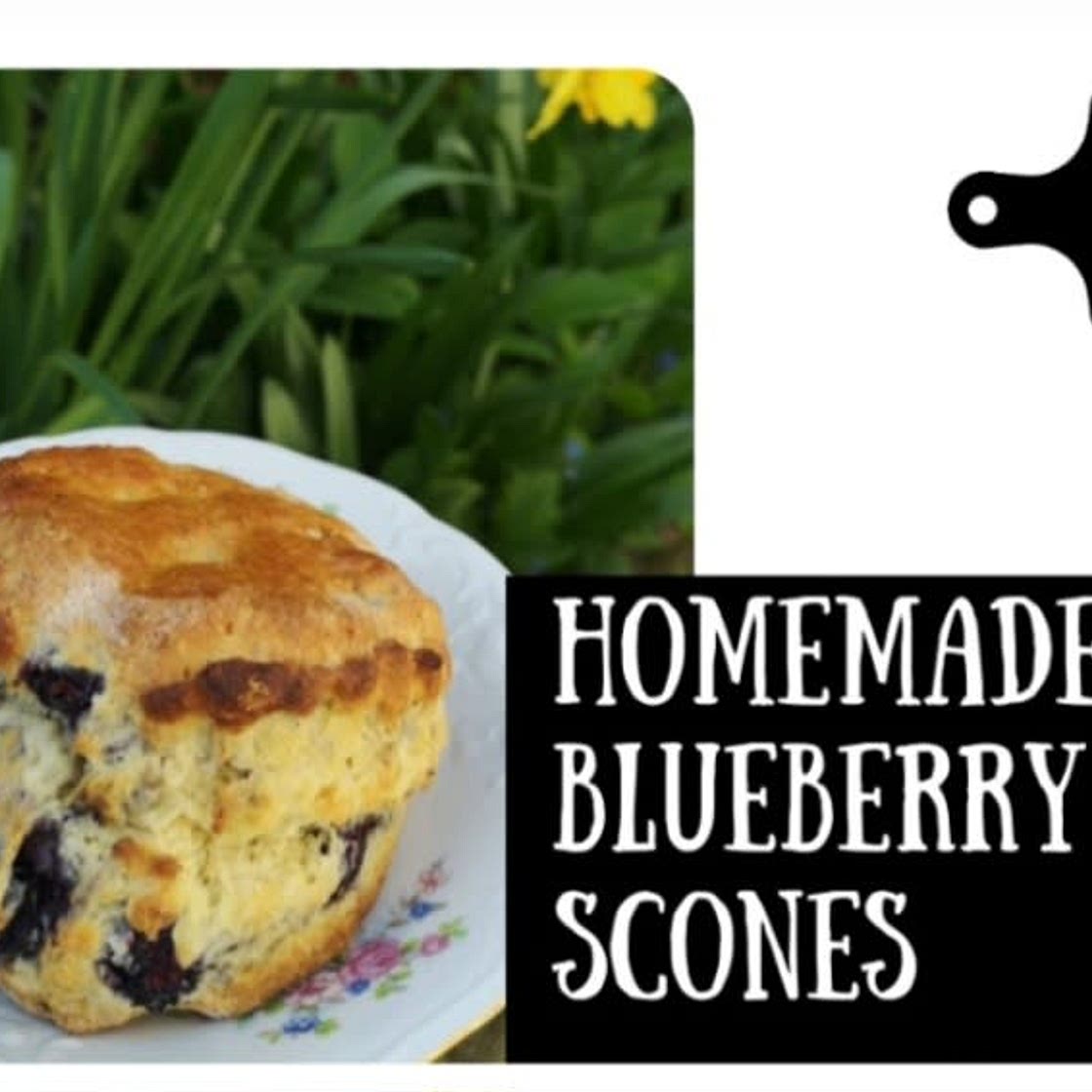 Homemade blueberry scones