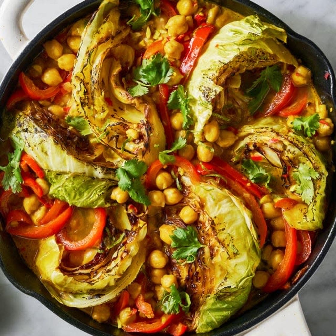 Coconut Braised Cabbage 
