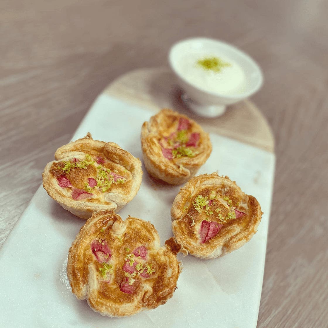 Air Fryer Rhubarb Tarts
