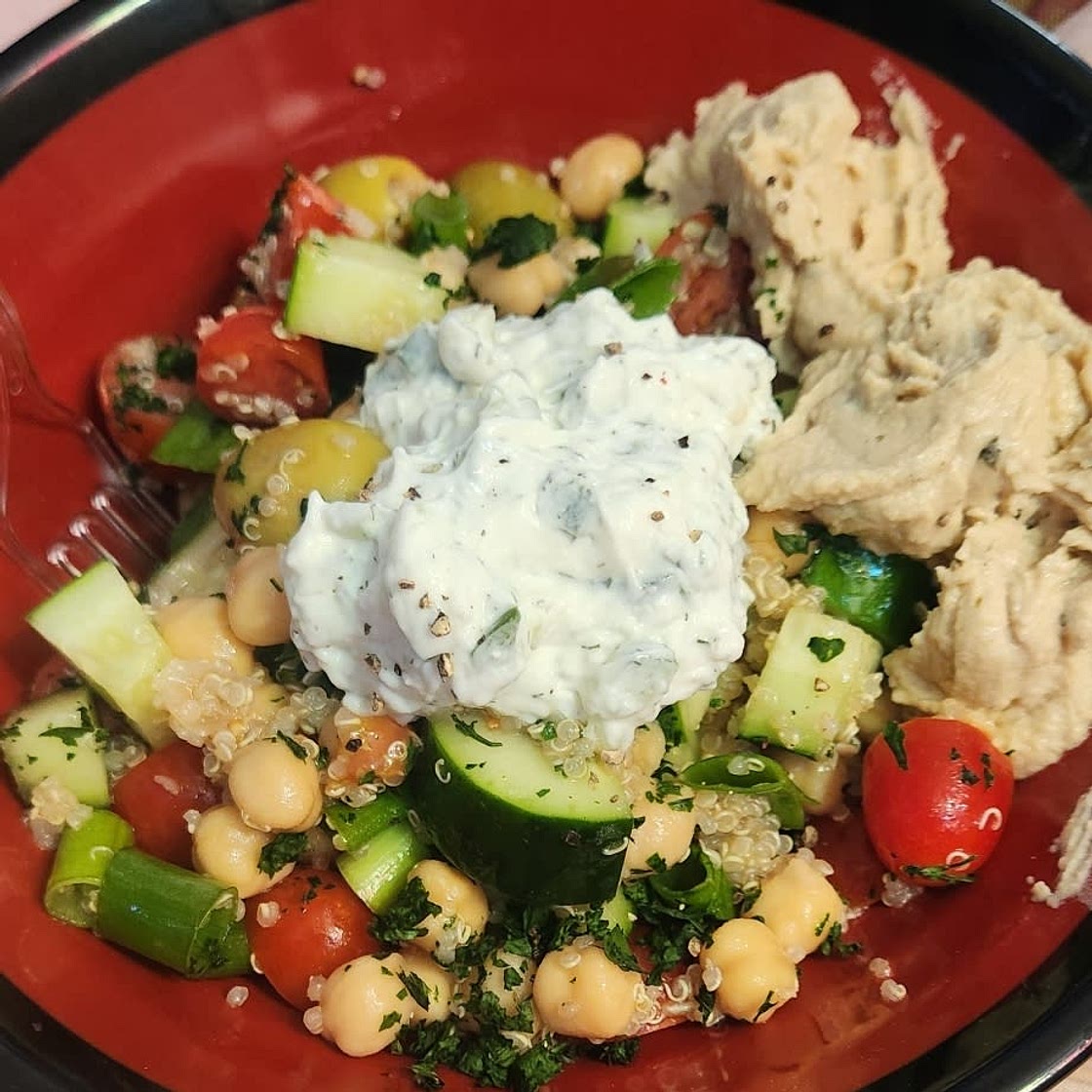 5-Minute Mediterranean Bowl – Healthy Lunch Meal Prep Recipe