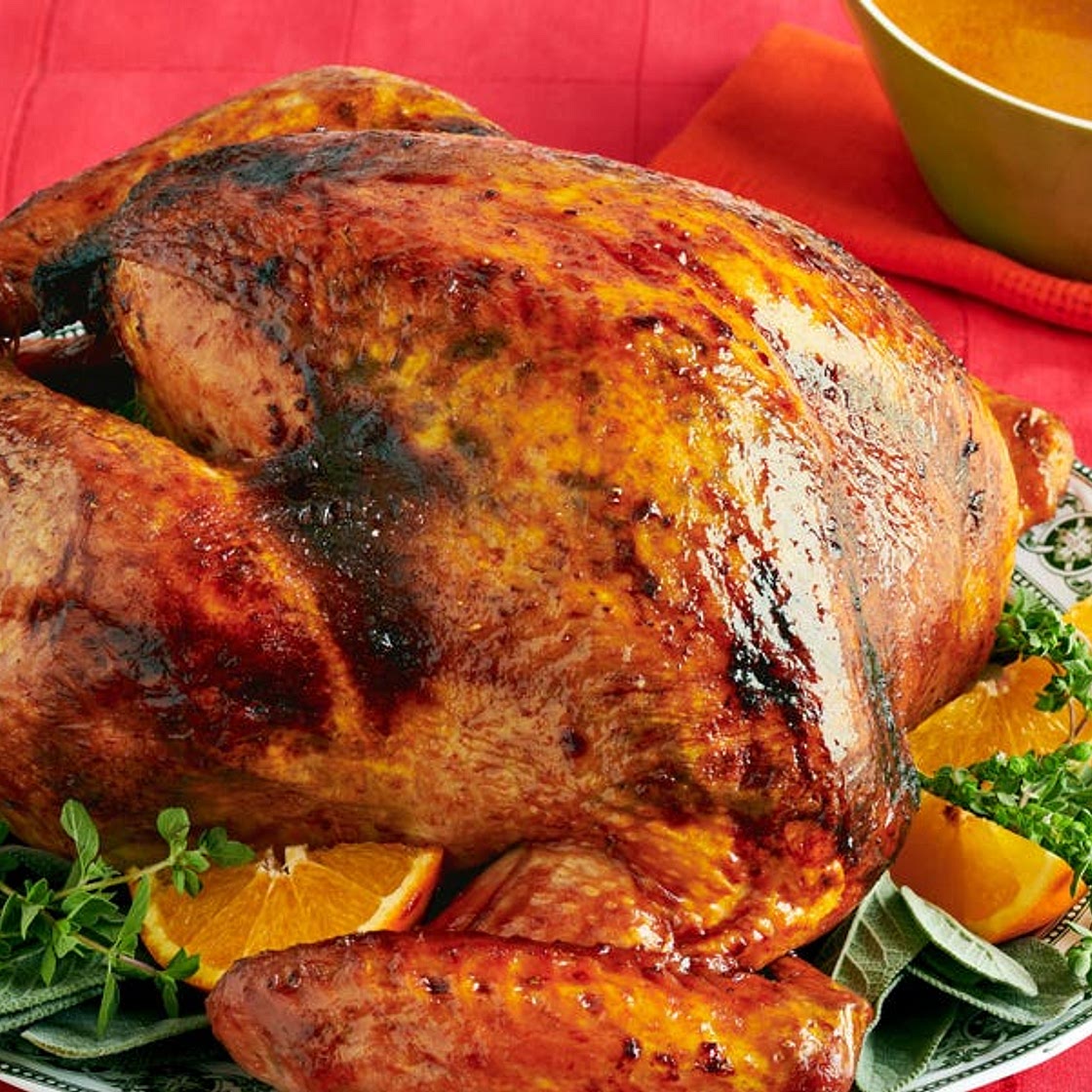Honey-Chipotle Glazed Turkey with Gravy