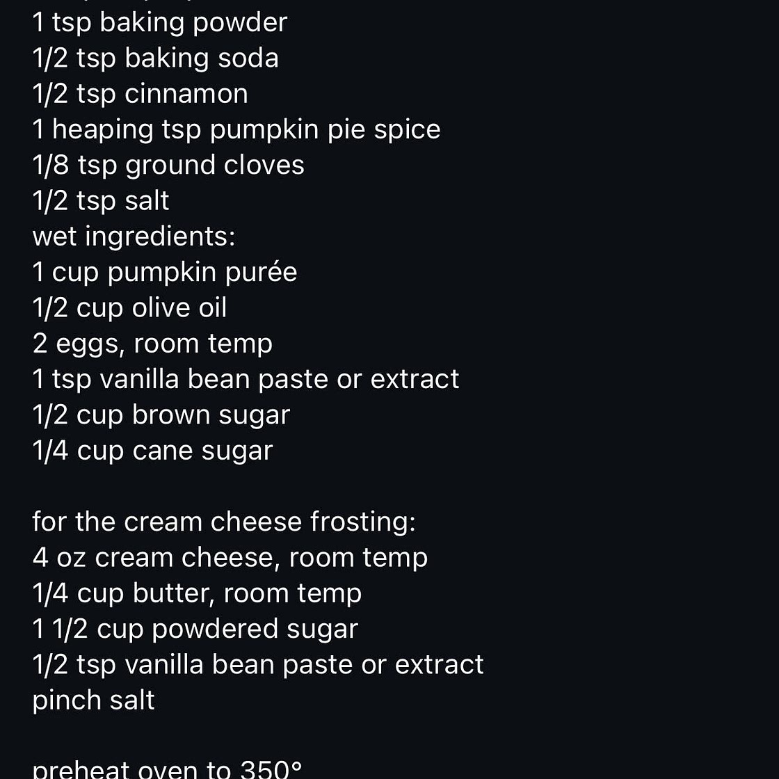 Pumpkin olive oil loaf with cream cheese frosting