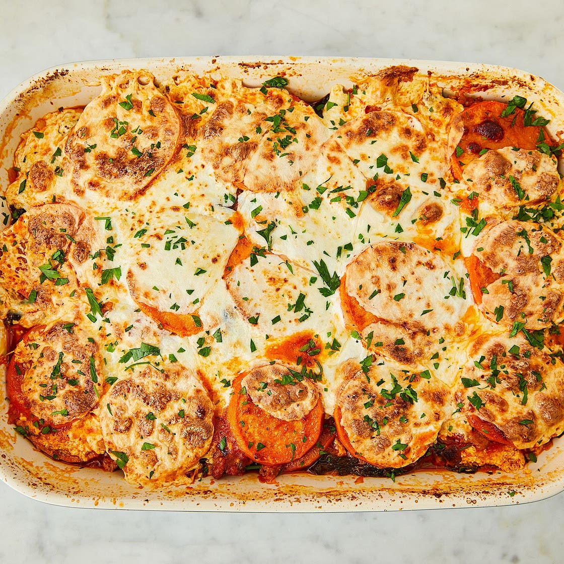 Sweet Potato Sausage Lasagna