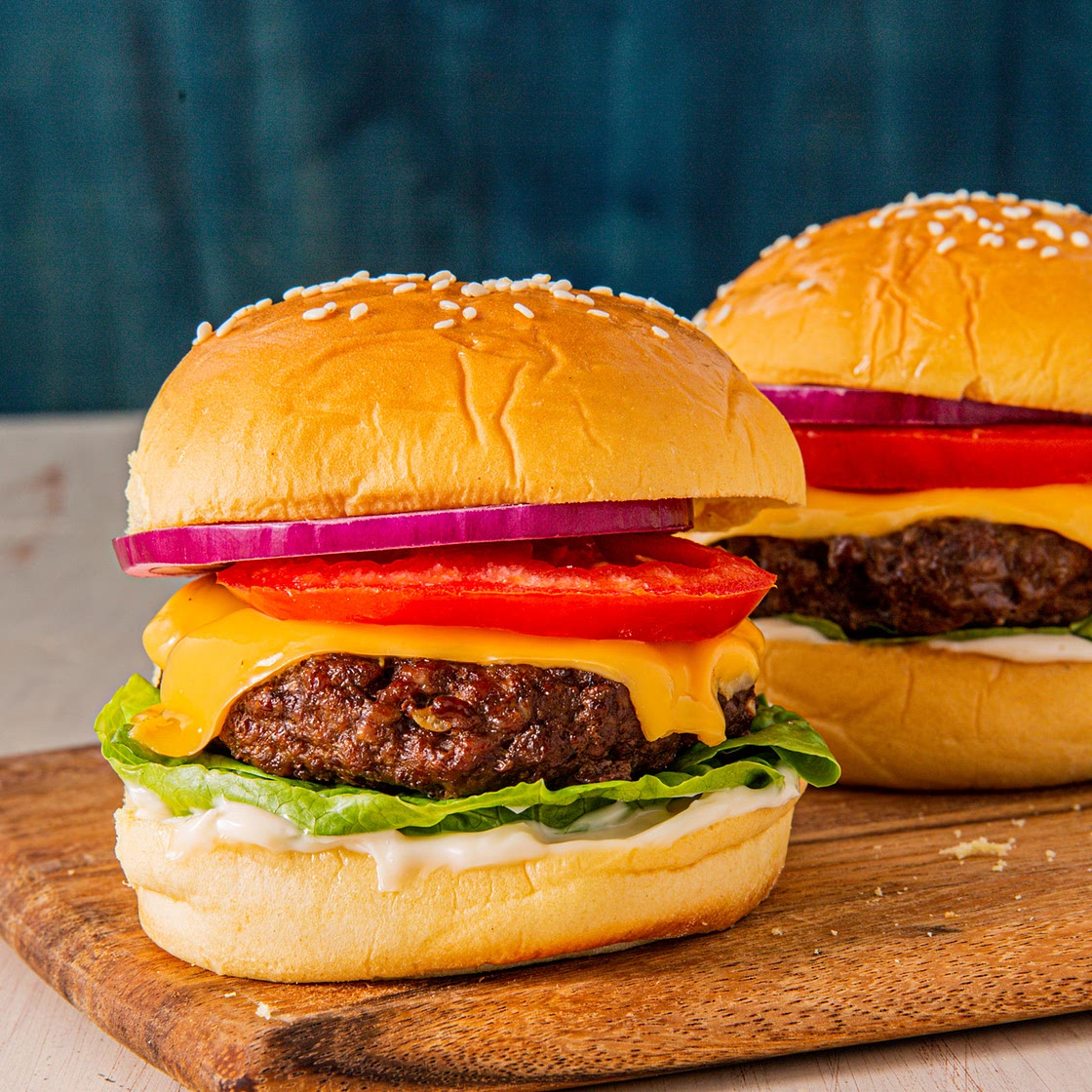 Air Fryer Cheeseburgers