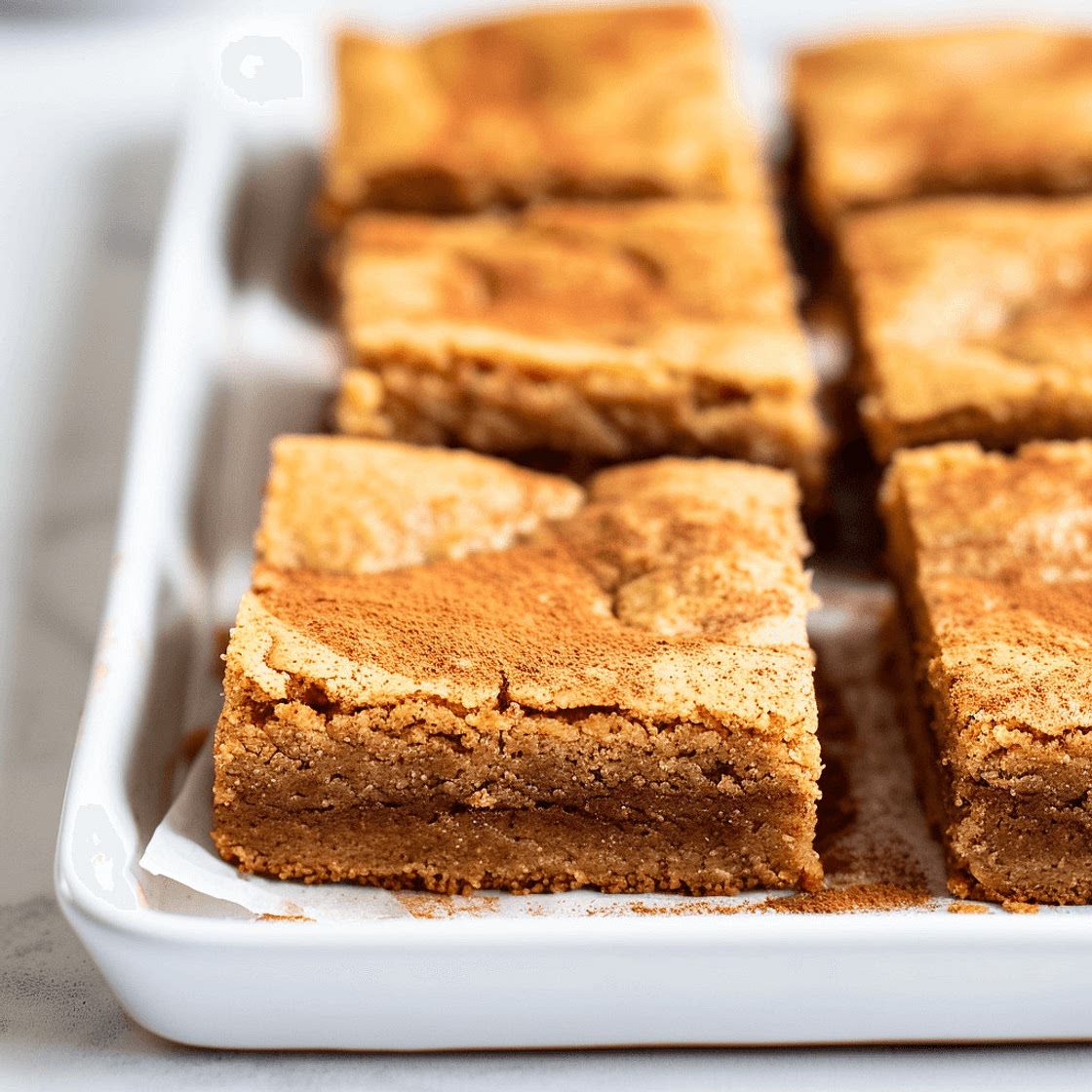 Chai Snickerdoodle Blondies