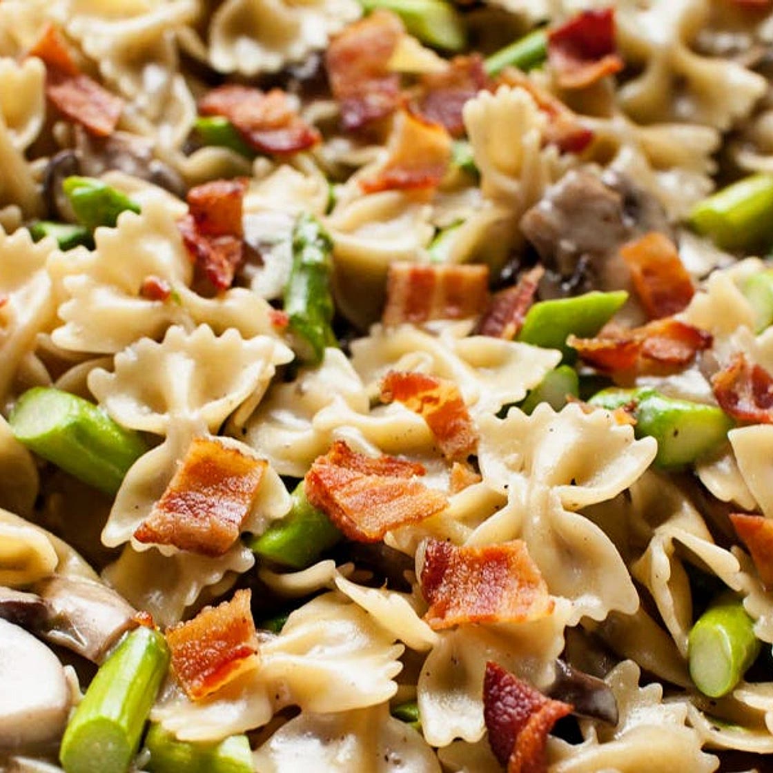 Mushroom & Asparagus One-Pot Pasta