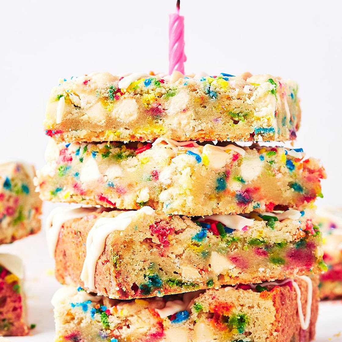 Birthday Cake Blondies