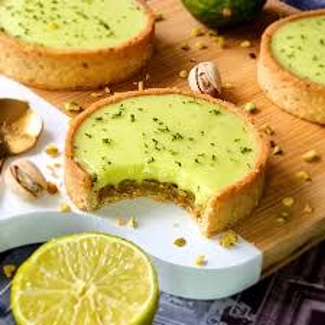 Tartelettes pistache et citron vert