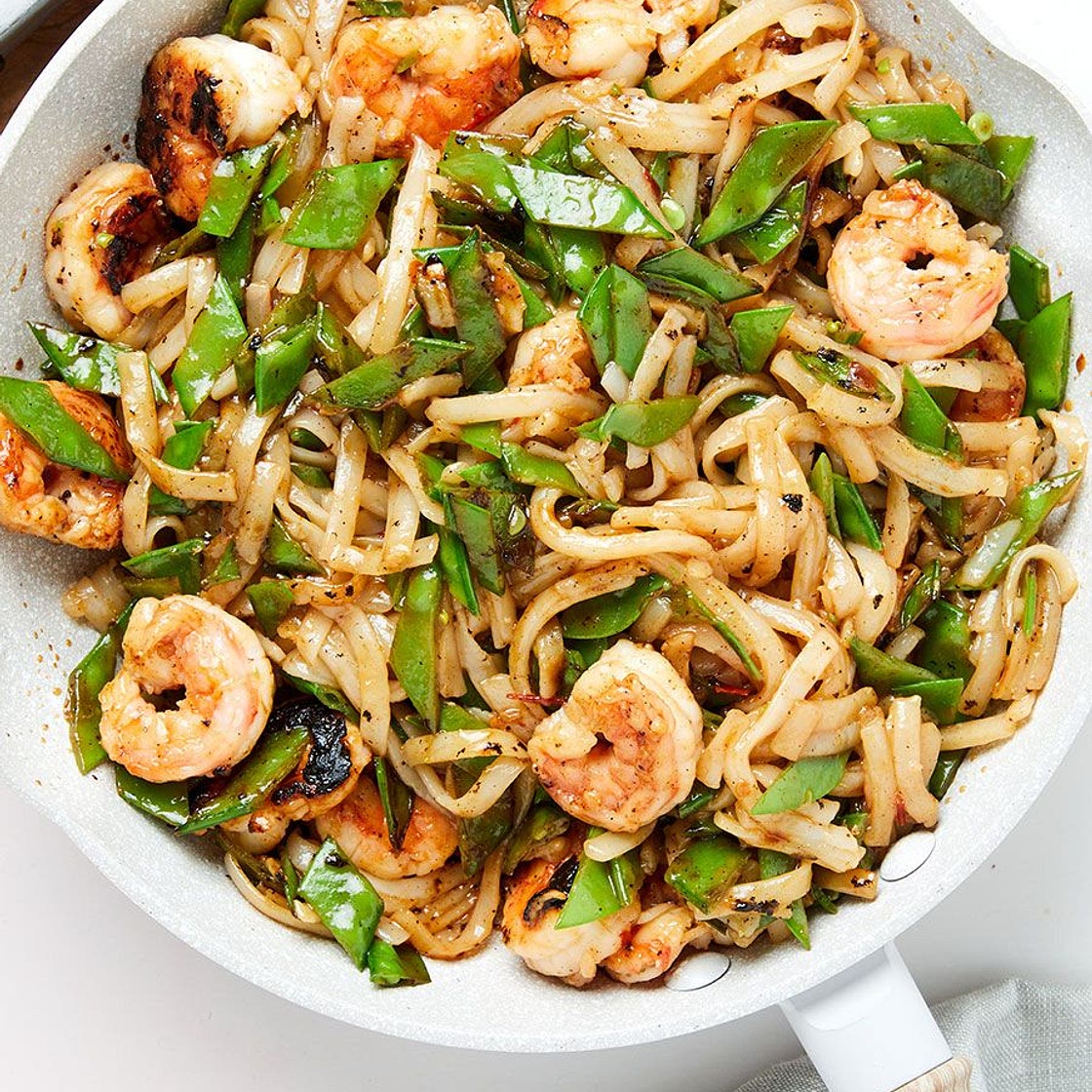Shrimp & Snow Pea Stir-Fry