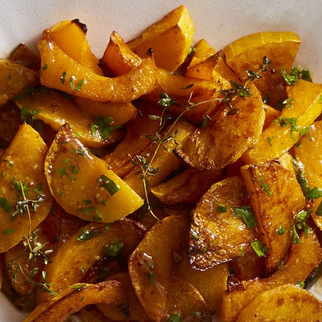 Spice-Roasted Butternut Squash with Cider Vinaigrette