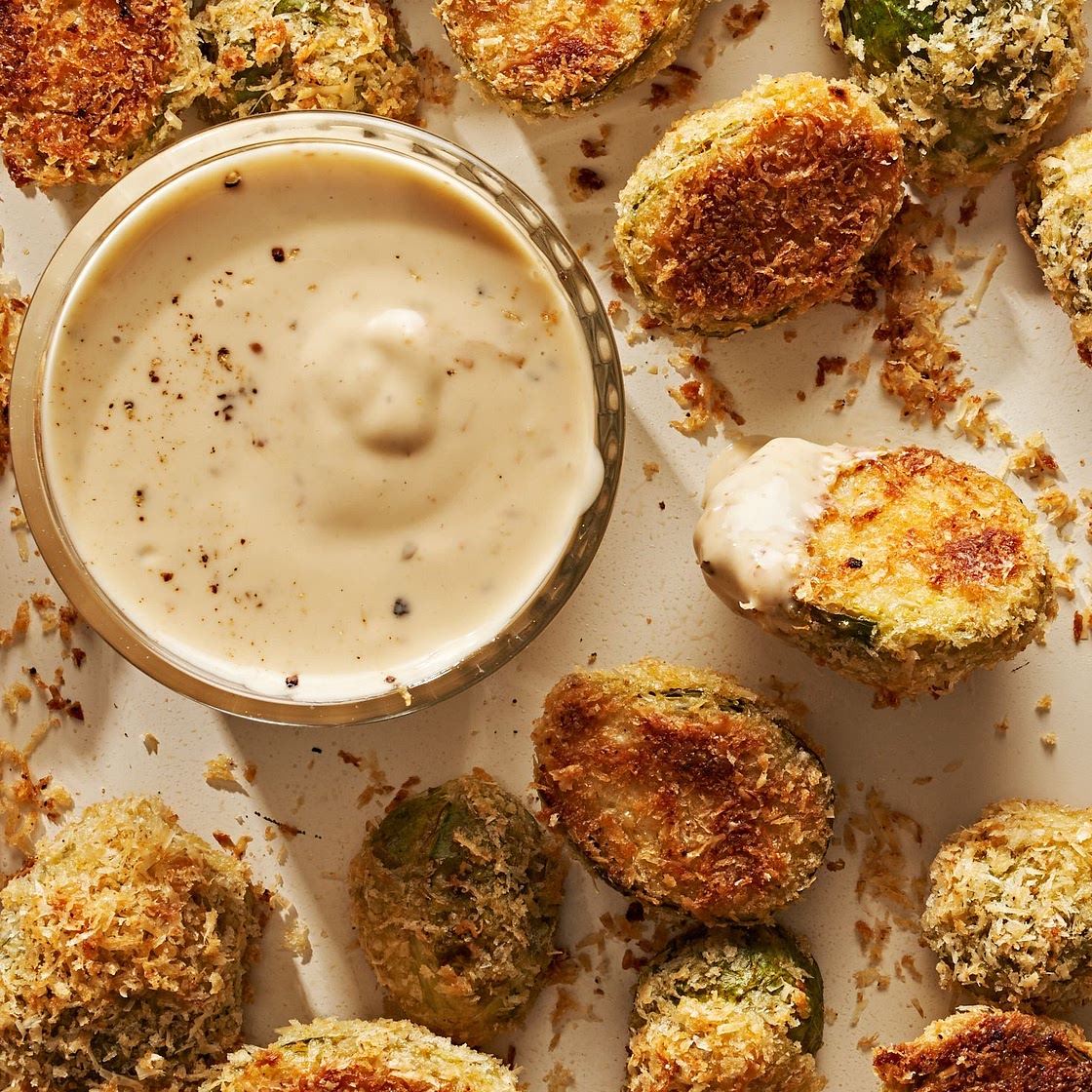 Parmesan Crusted Brussels Sprouts