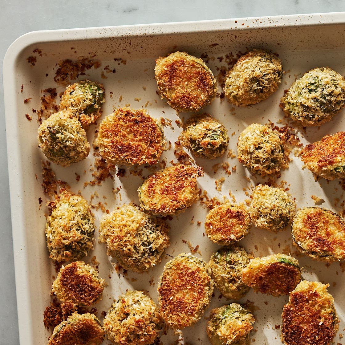 Parmesan Crusted Brussels Sprouts